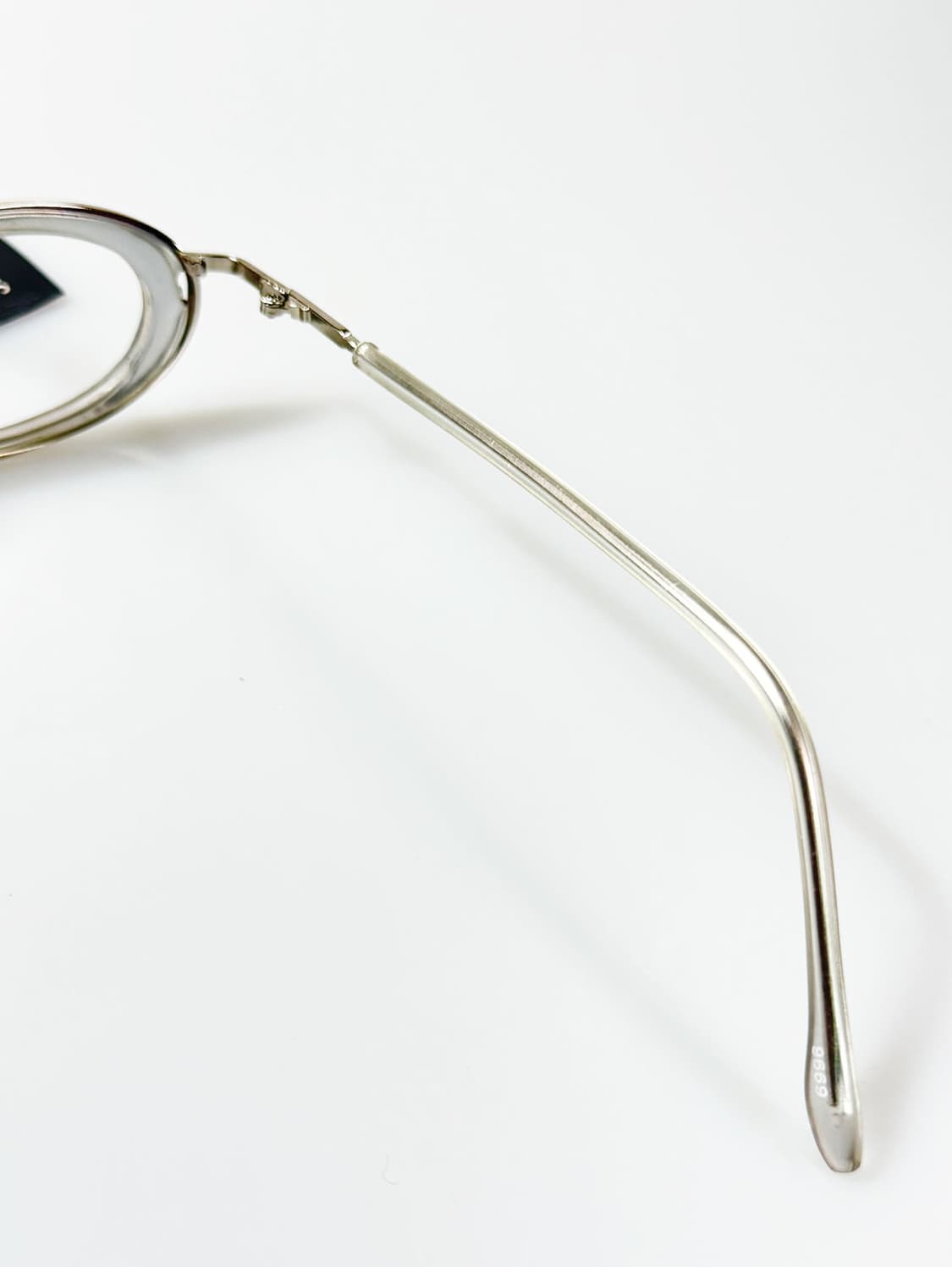 90s KICKU JAPAN 오벌 클리어 프레임 빈티지 안경 상품이미지6