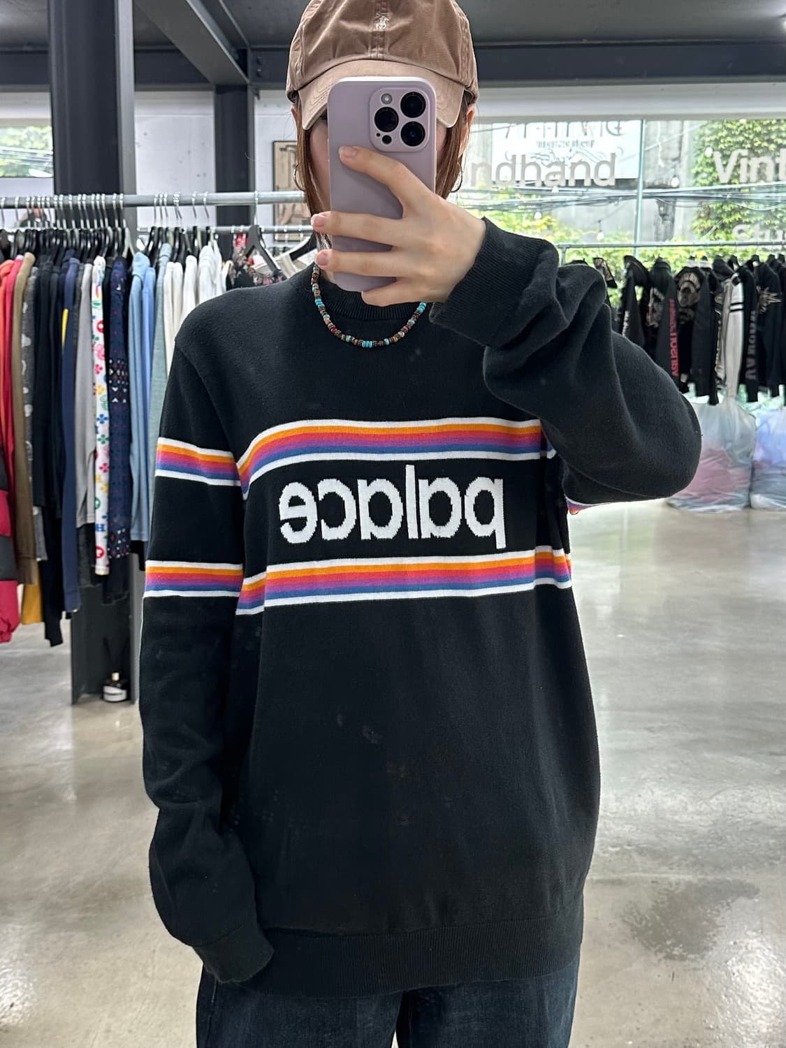 팔라스 17SS 멀티 스트라이프 스웨터 상품이미지1