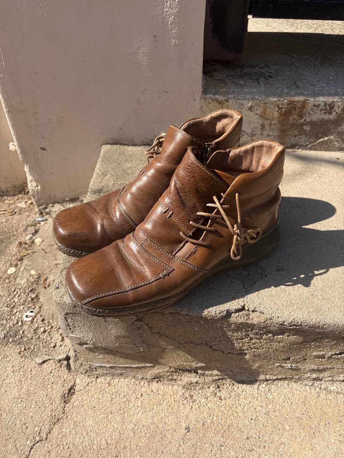 Buffalo 사이드 지퍼 레더 컴포트 부츠 230 상품이미지1