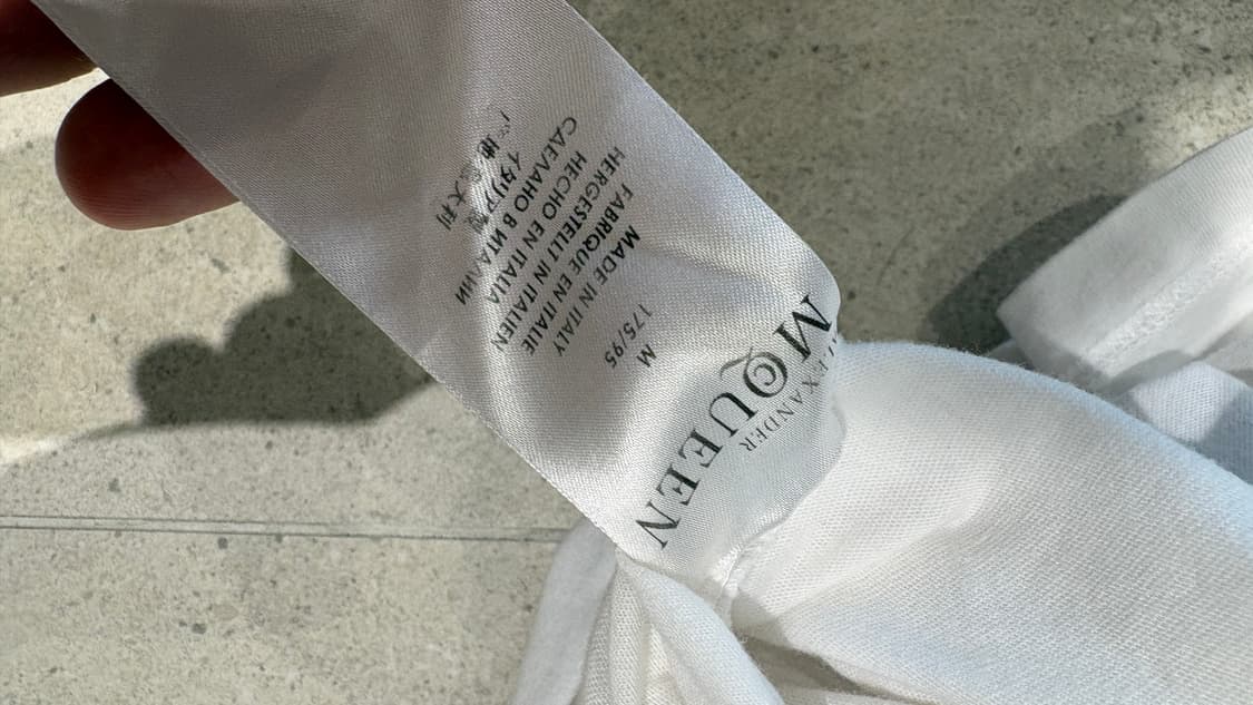 명품 알렉산더맥퀸 이태리 반팔 티셔츠 M 2장 일괄 상품이미지5