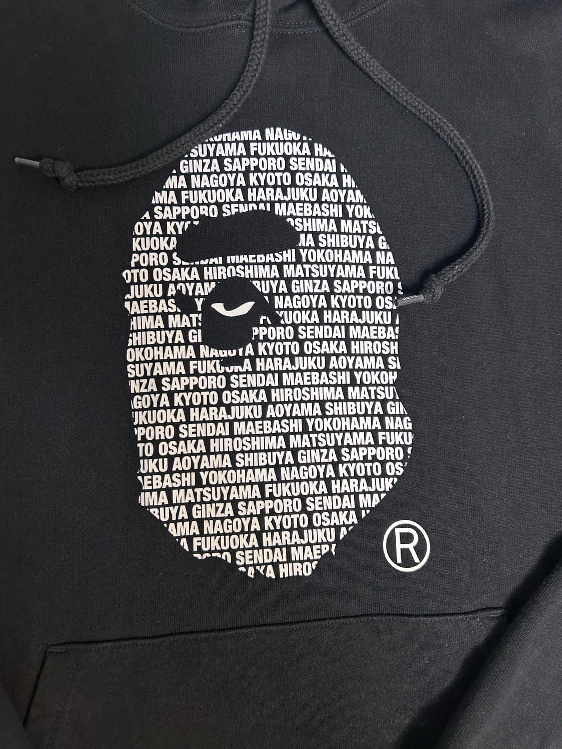 [BAPE] 베이프 블랙 후드티 XL 상품이미지2