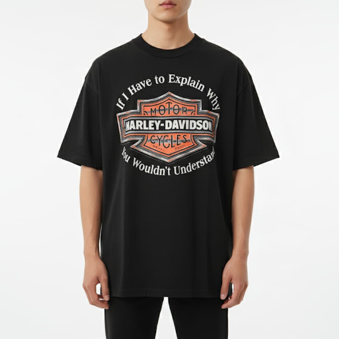 1993년 빈티지 싱글스티치 할리 데이비슨 Fullerton CA 티셔츠 상품이미지1