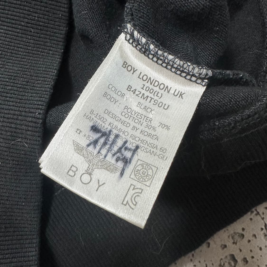✨ (바배) BOY LONDON 보이 런던 블랙 맨투맨 상품이미지4