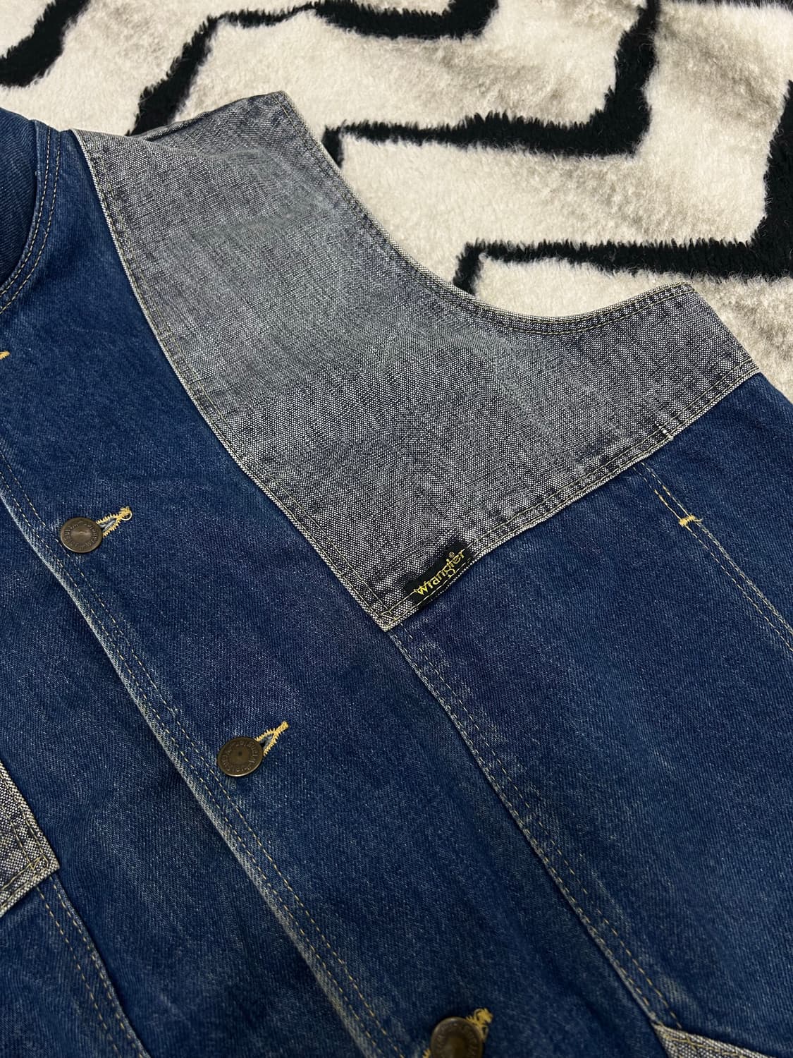 [XL]랭글러 80s USA 데님 베스트 상품이미지1