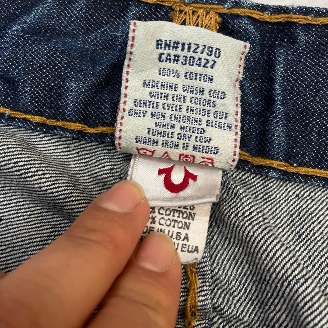트루릴리전 True religion 중청 워싱 USA 데님팬츠 40 상품이미지4