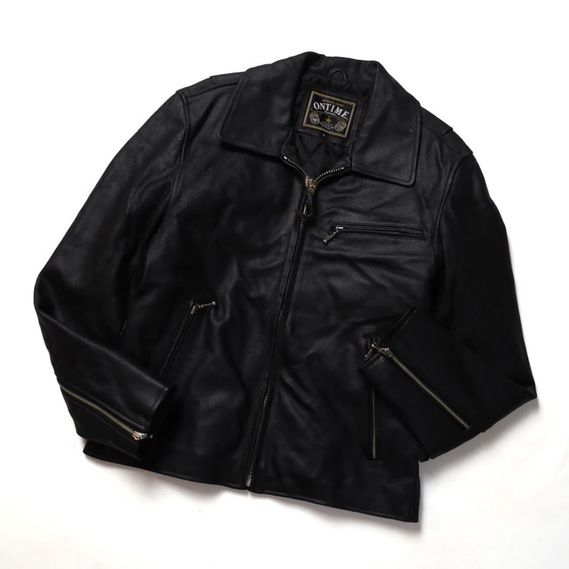 ONTIME Leather Rider Jacket    상품이미지1