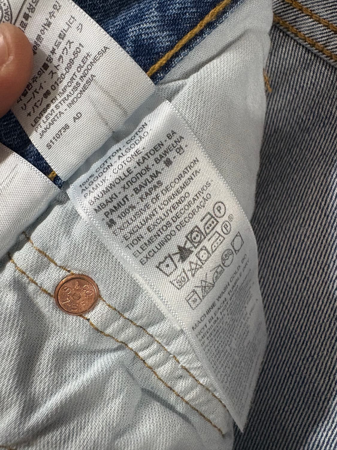 00’s Levis 501 denim pant. 상품이미지6