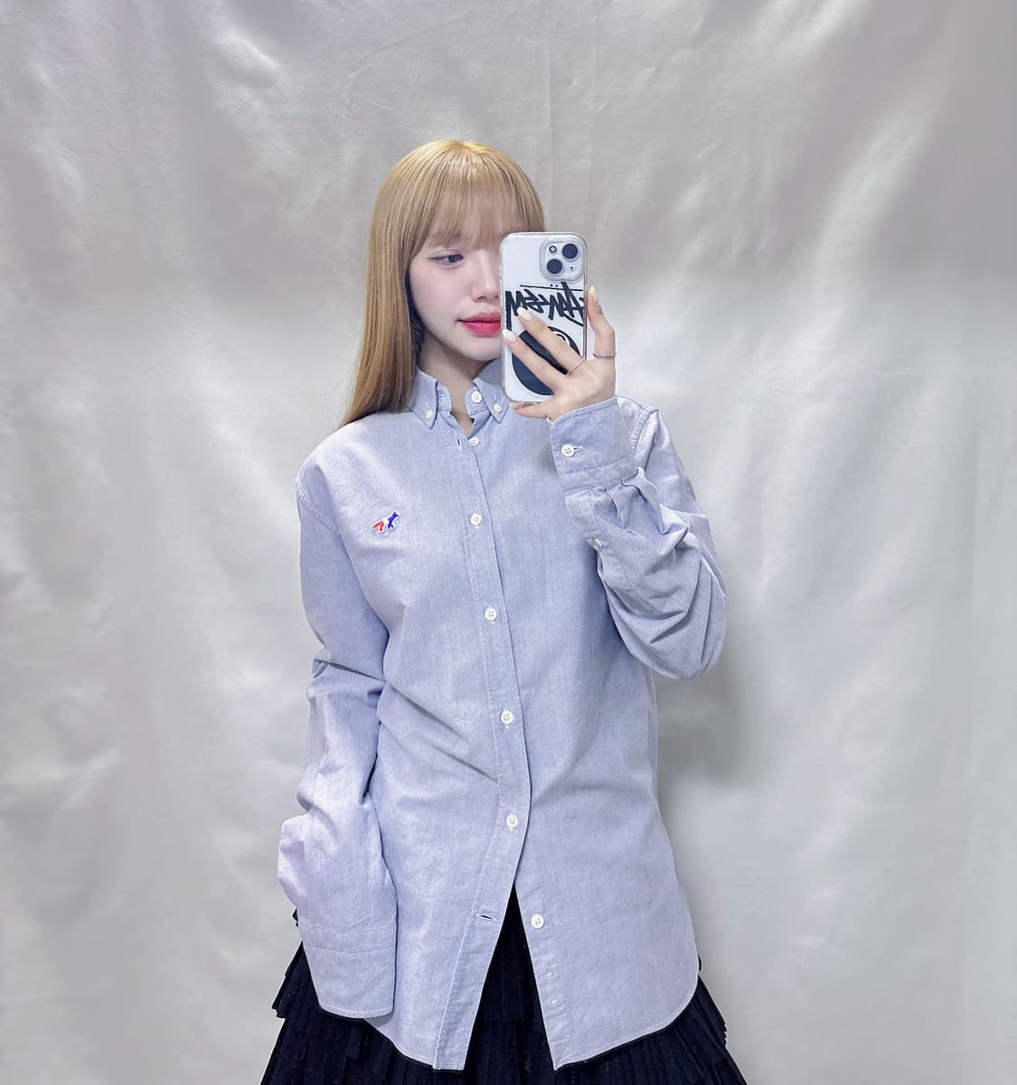 메종키츠네 솔리드 셔츠  상품이미지1