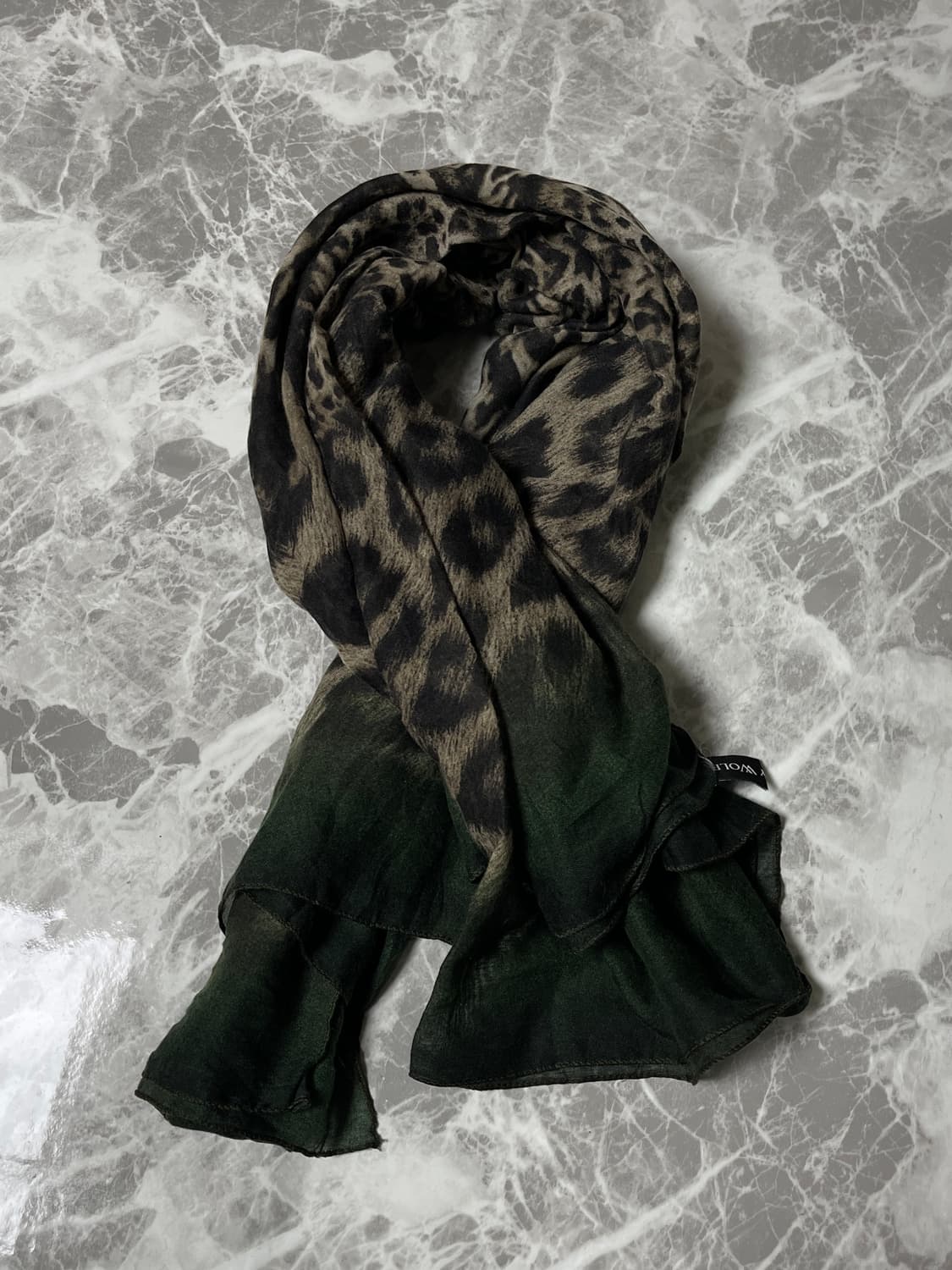 (Japanese vintage)leopard scarf muffler 상품이미지2
