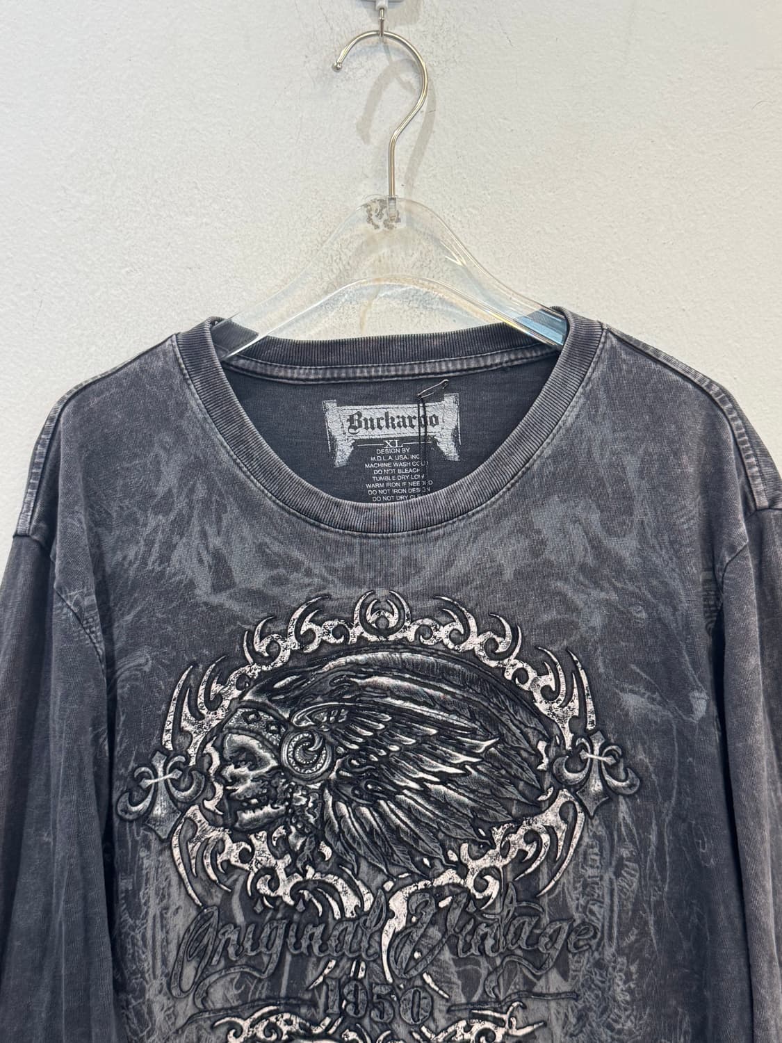 vintage washing Long-sleeved T-shirt 상품이미지4