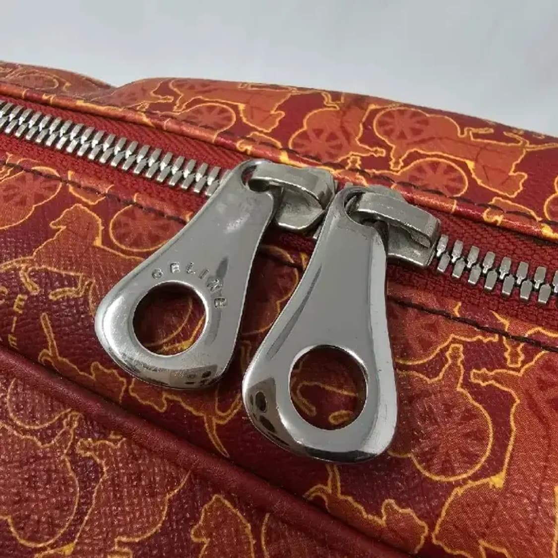 셀린느 마차 패턴 보스턴백 레드 상품이미지6