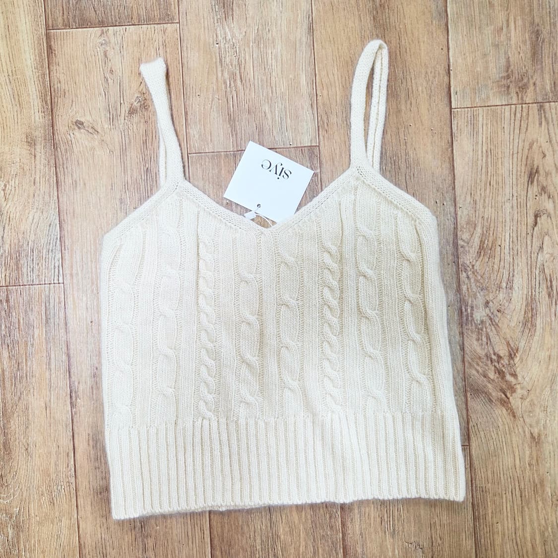 시예(siye) 시예샵 샵시예 크림 홀리데이 라쿤볼레노 니트셋  새상품  상품이미지6