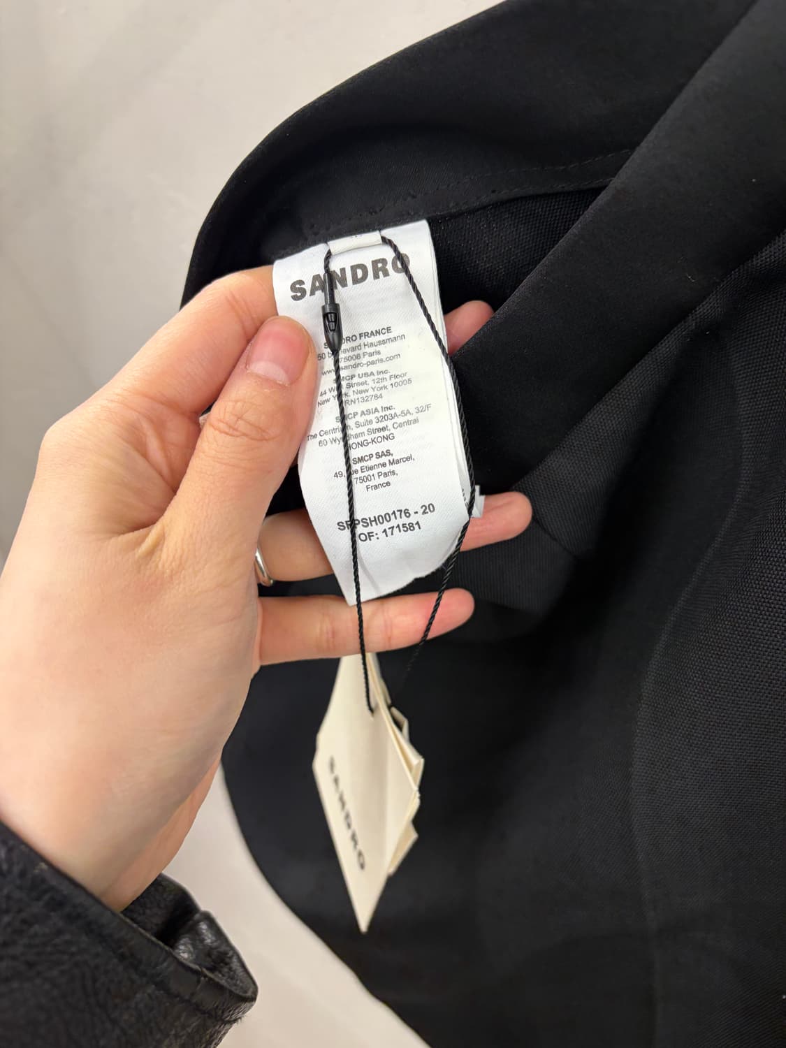 Sandro 하이웨이스트 숏팬츠 블랙 새상품 36 상품이미지8