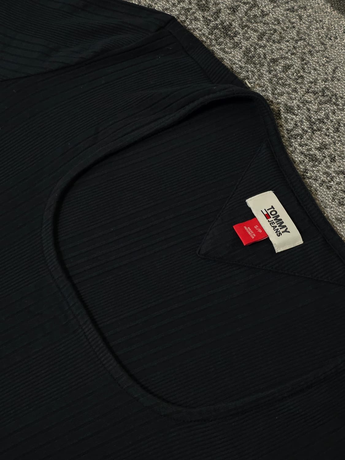 타미진 타미힐피거 스퀘어 넥 리브드 원피스 상품이미지5