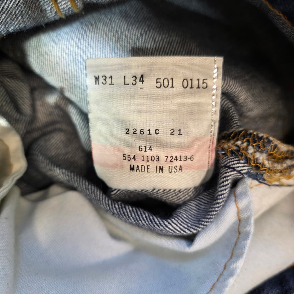[W31L34]00s 리바이스 USA 501 데님팬츠 상품이미지4