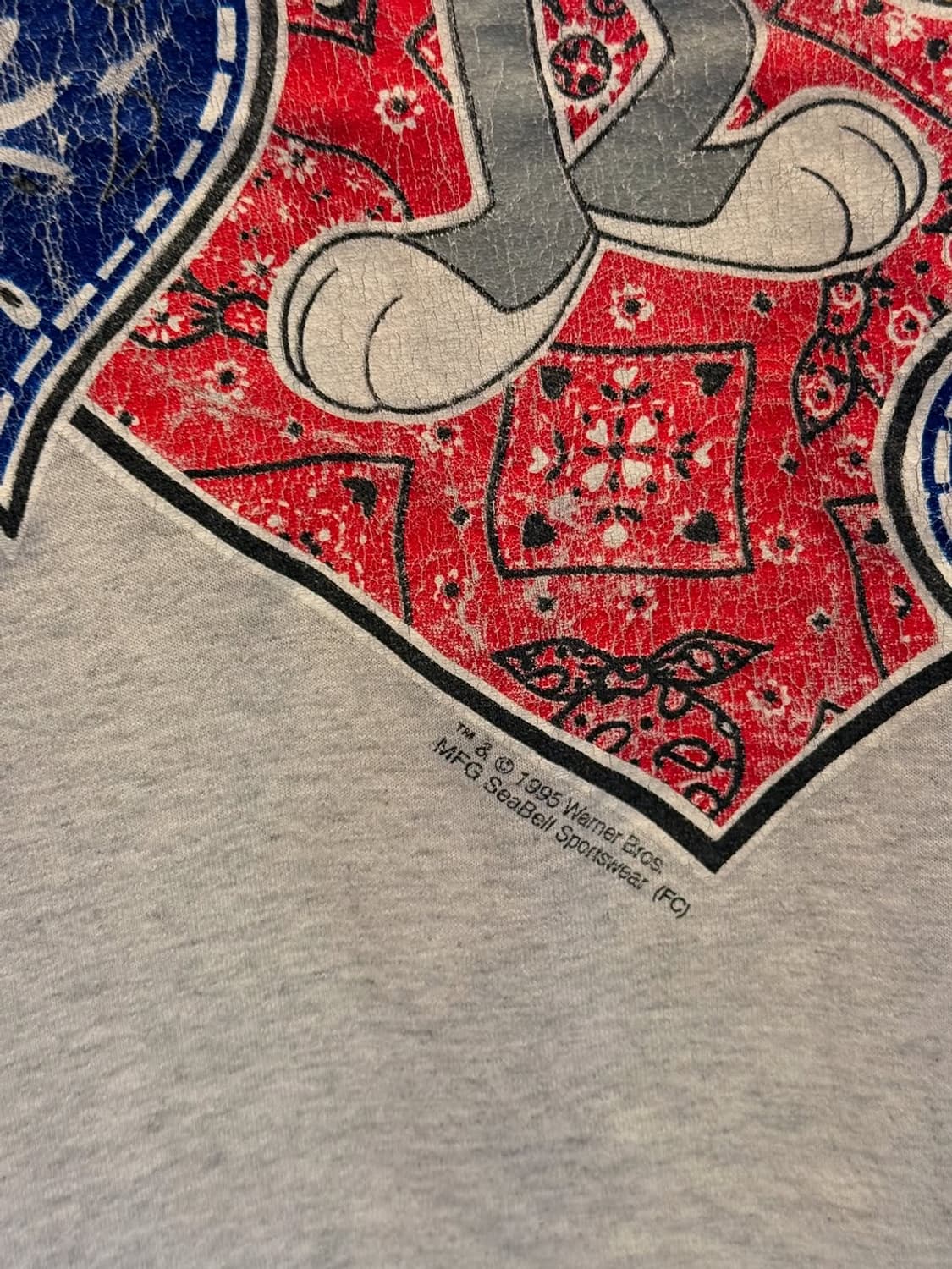 🐰 LOONEY TUNES 페이즐리 빈티지 티셔츠 (1995년) 상품이미지3