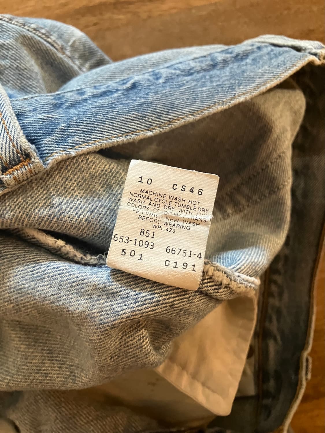 90s USA 빈티지 리바이스 501 데님 팬츠 빅사이즈 상품이미지10