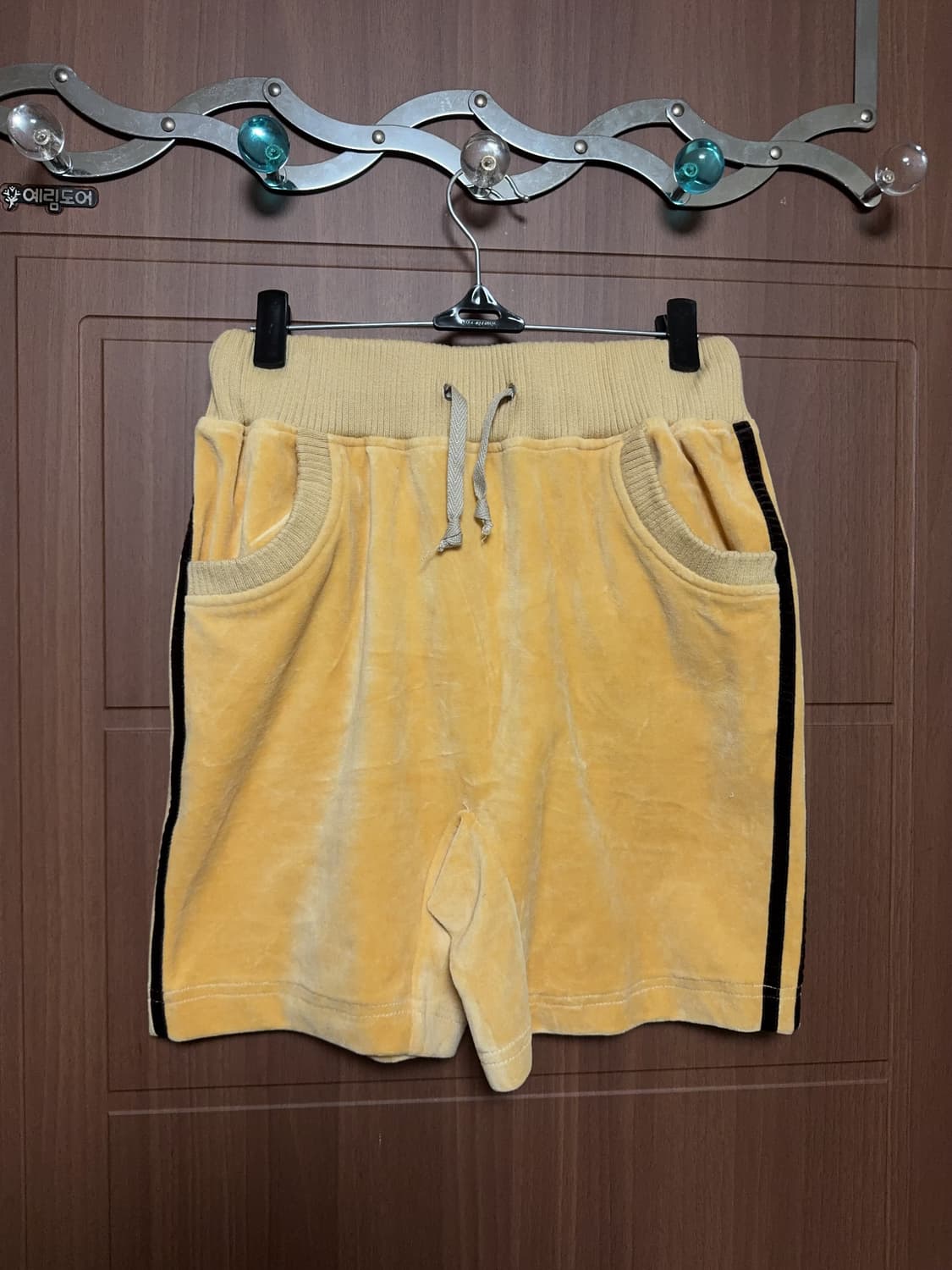 빈티지 아노깔 아디다스 나이키 옐로우 골드 트레이닝 트랙팬츠 반바지 상품이미지1