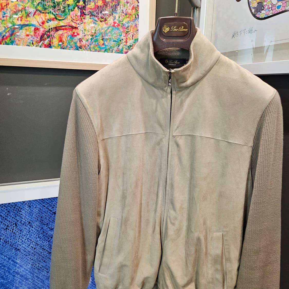 로로피아나 캐시미어 스웨이드 니트 집업 상품이미지2