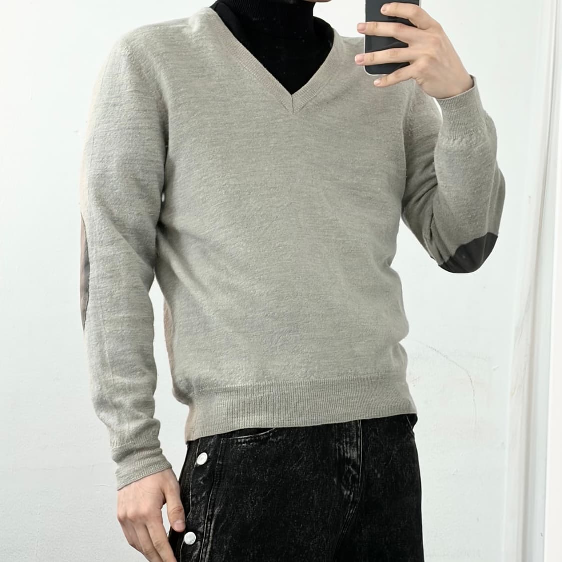 메종 마르지엘라 엘보우 패치 니트 상품이미지4