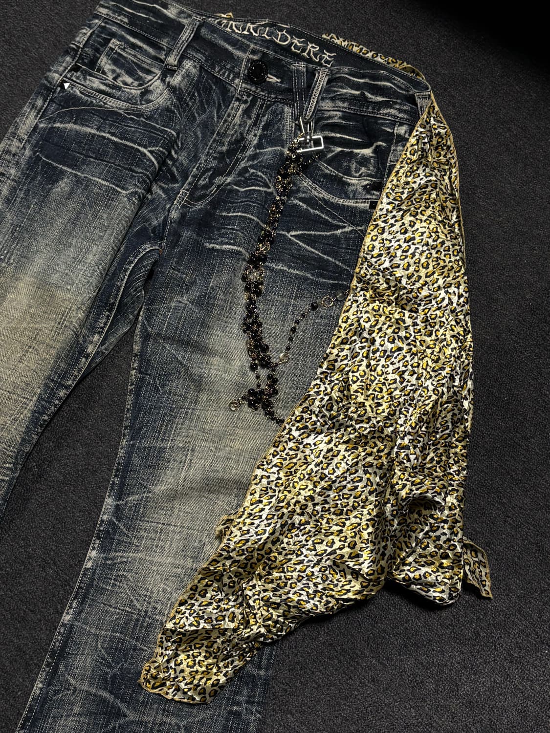 Japanese Silky punk Leopard scarf 상품이미지2