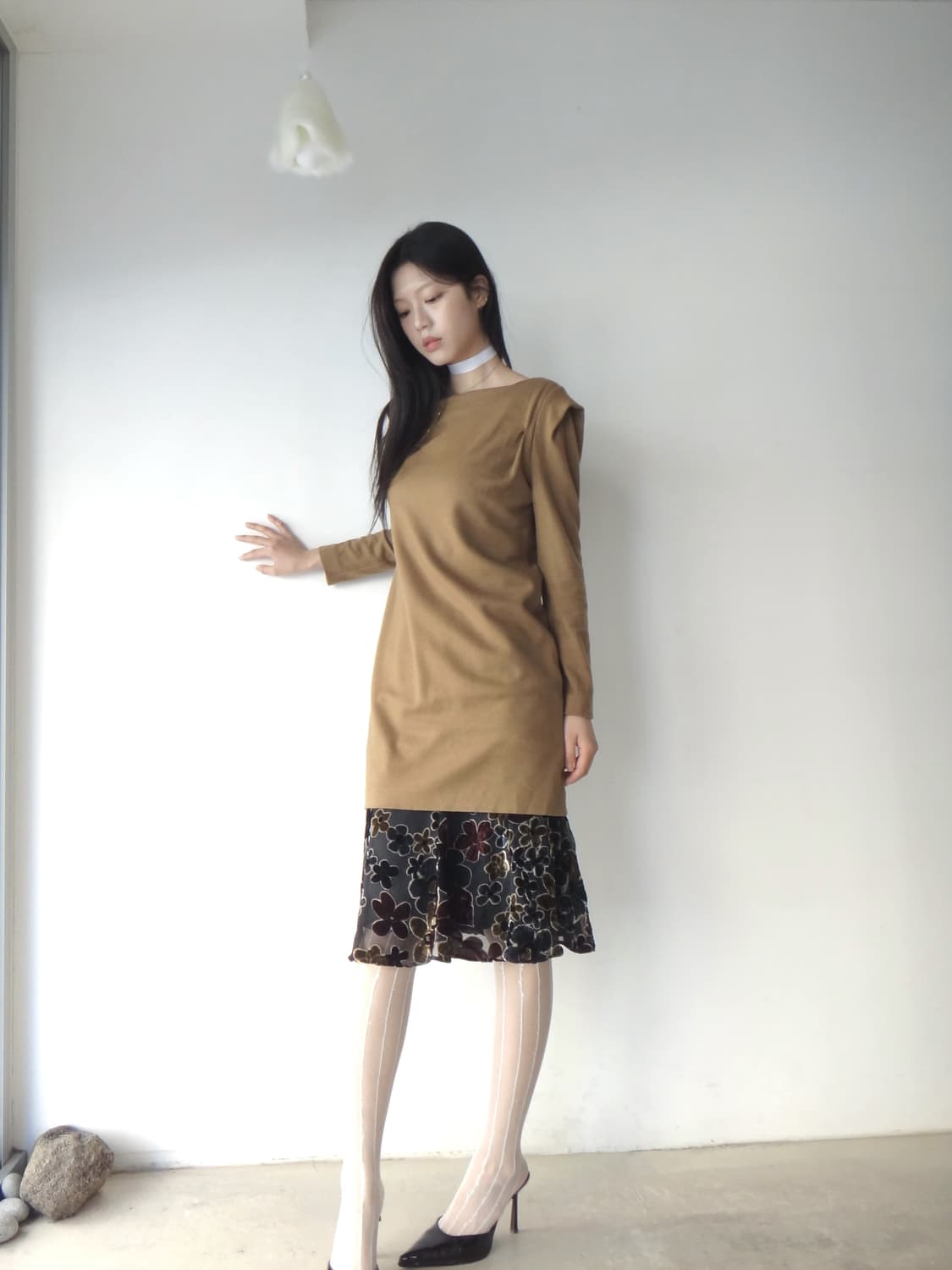 TIME shoulder drape top & ops  상품이미지7