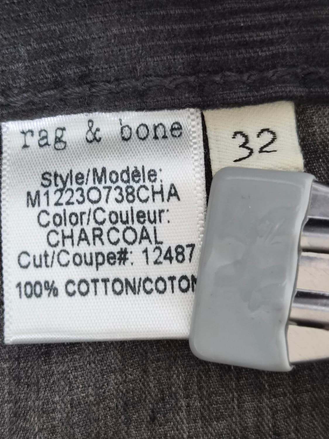 랙앤본 블랙 코듀로이 팬츠 32사이즈 P-90 상품이미지6