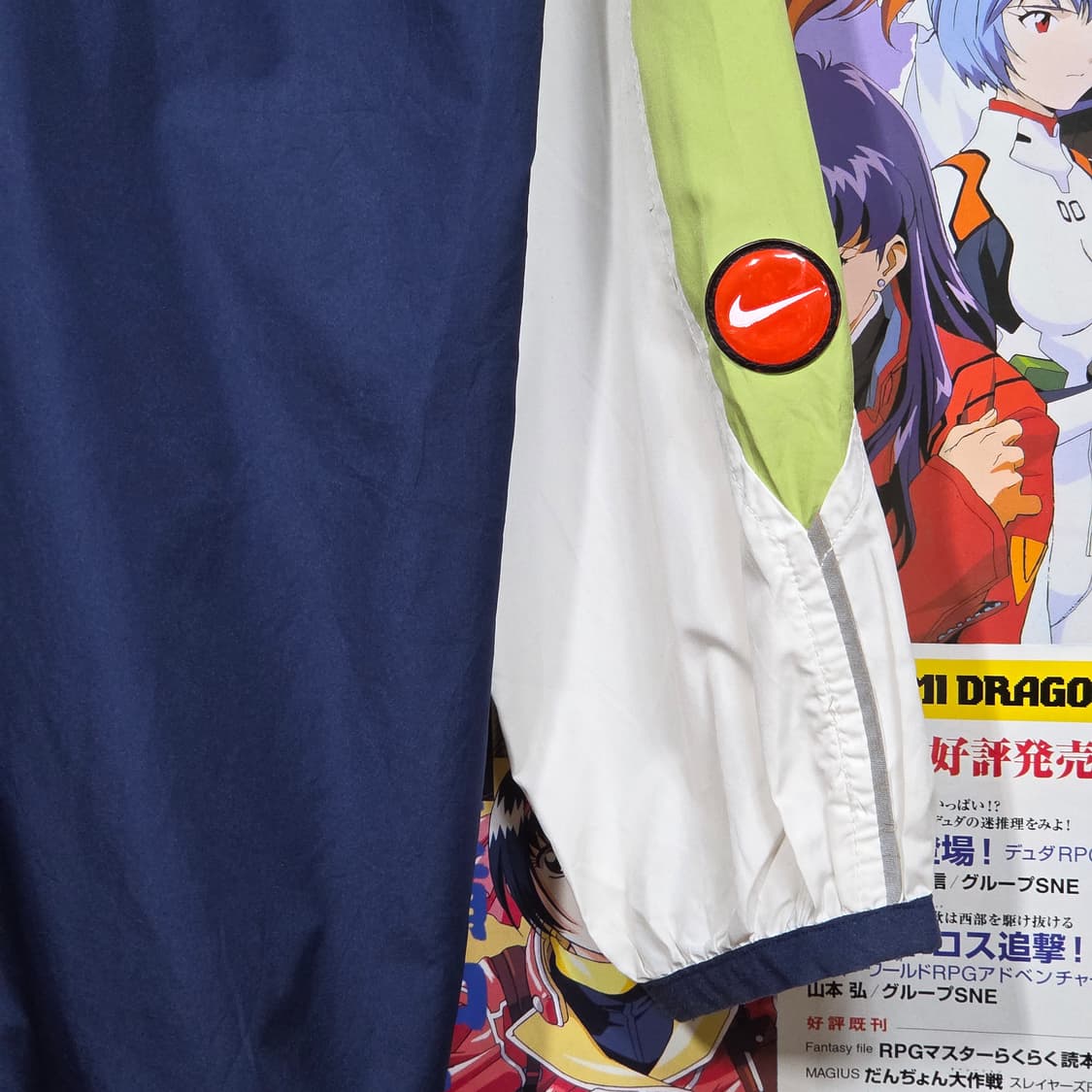 나이키 올드스쿨 그린 네이비 배색 바람막이 상품이미지8