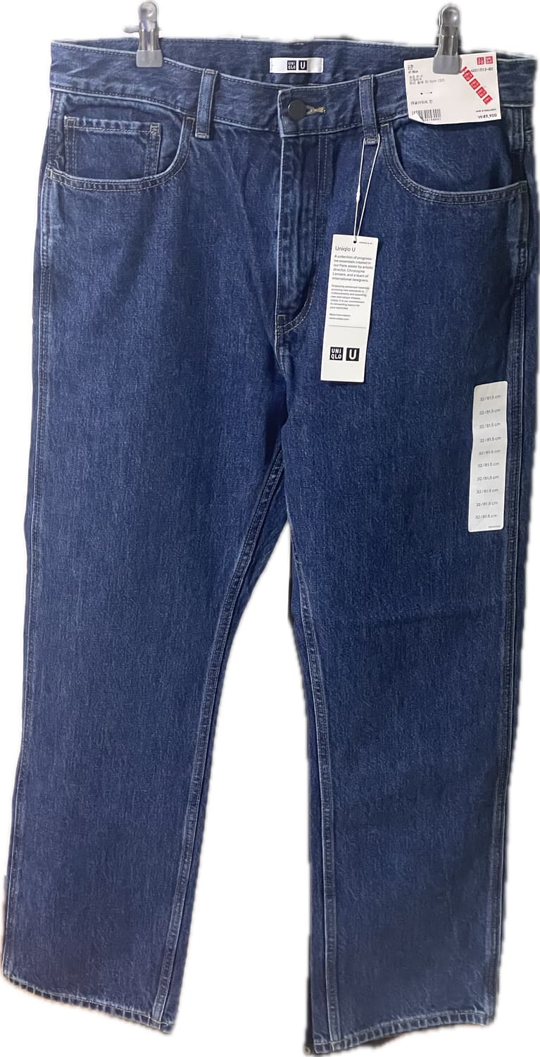 유니클로 U 레귤러 피트 진 67blue 32 새상품 (레귤러핏 데님) 상품이미지2