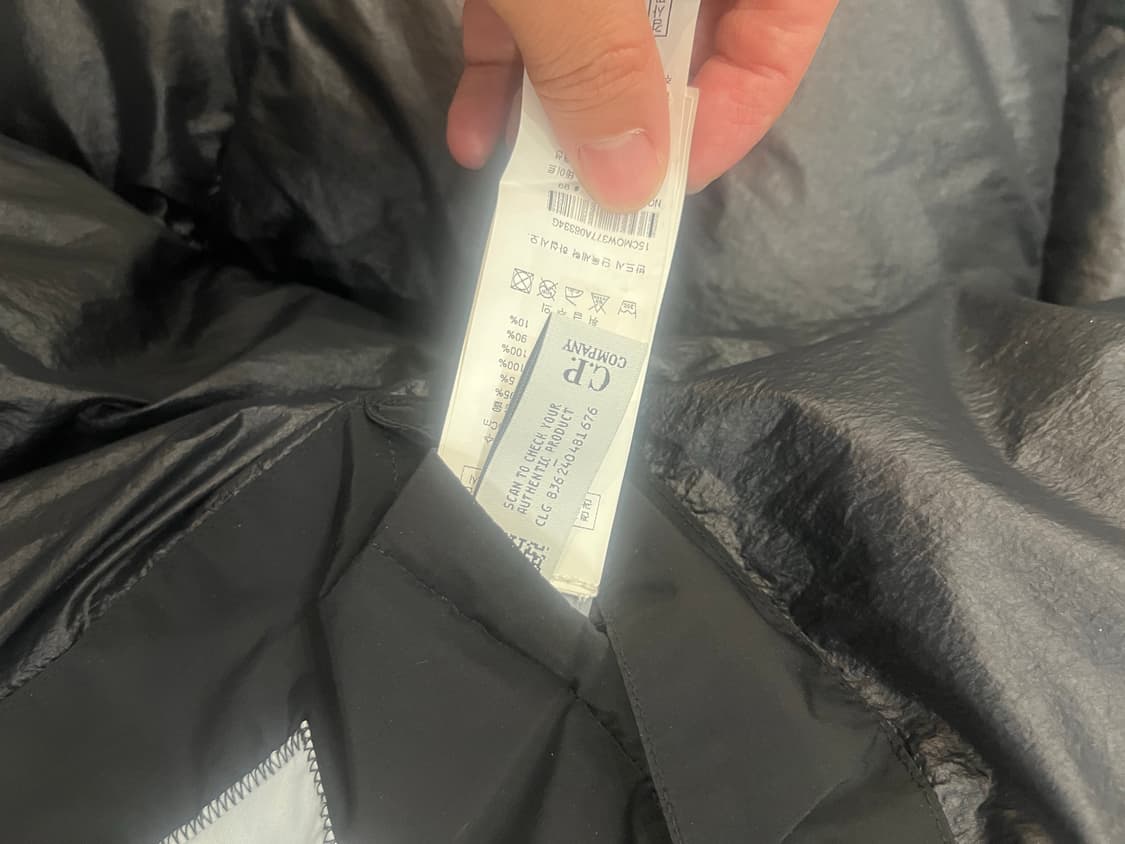 CP컴퍼니 고글블랙 다운점퍼 110 상품이미지7