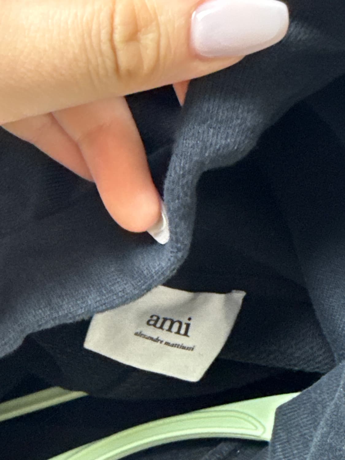 [M]아미 블랙로고 후드티 상품이미지3