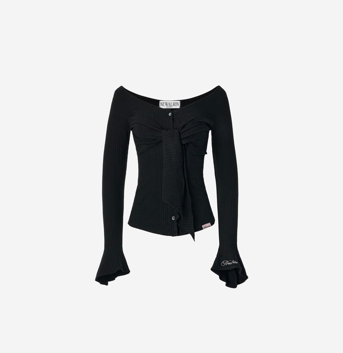 뉴얼린 Darling Twist Button Blouse 상품이미지1