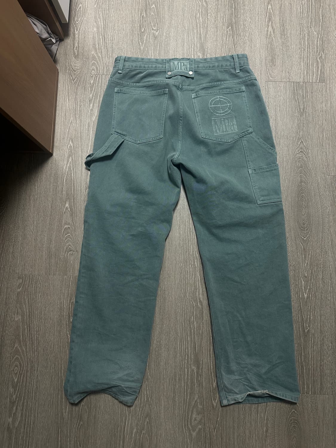 플라스틱프로덕트 MPa 페인터 데님 팬츠 에메랄드 상품이미지2