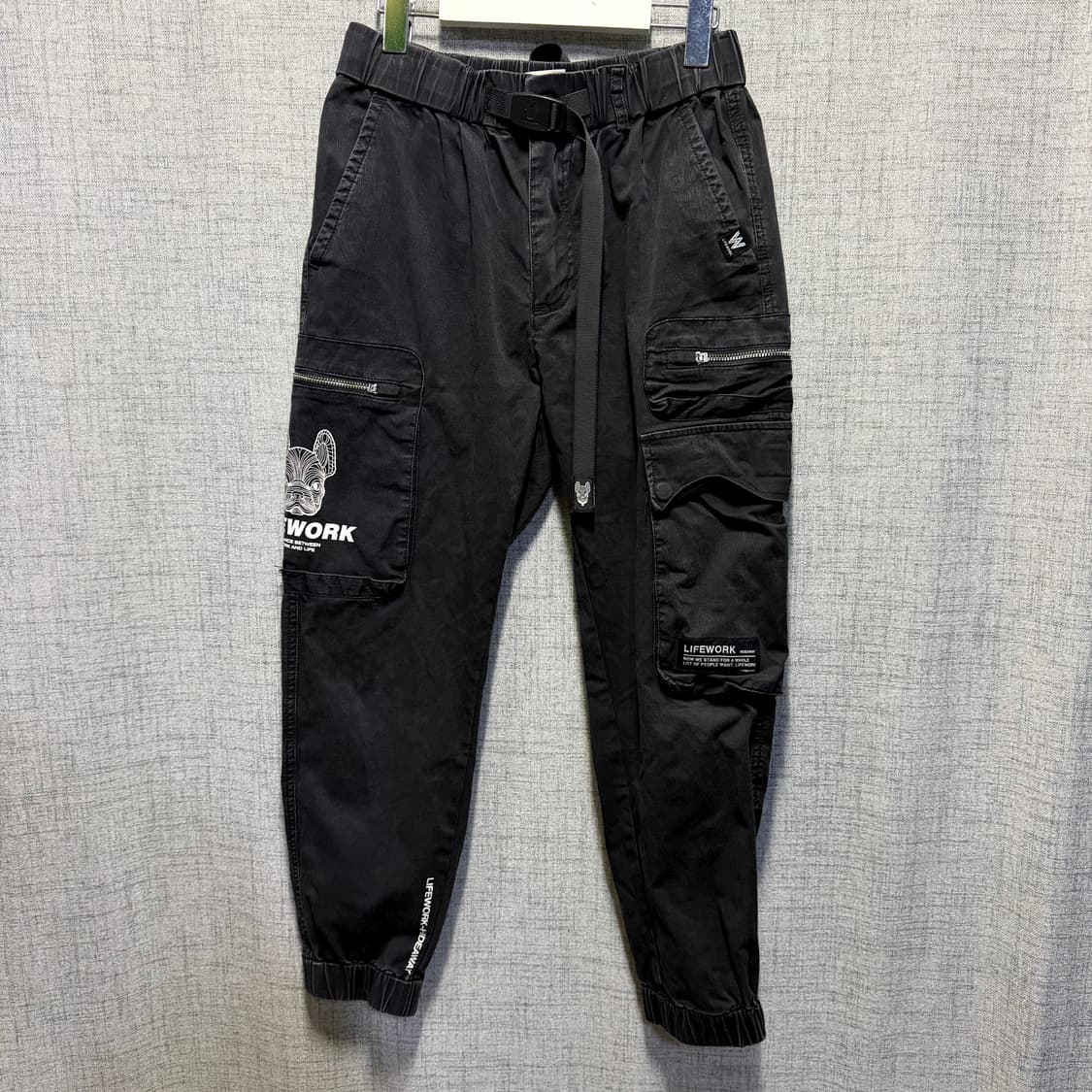 라이프워크 블랙 카고 조거팬츠  상품이미지1