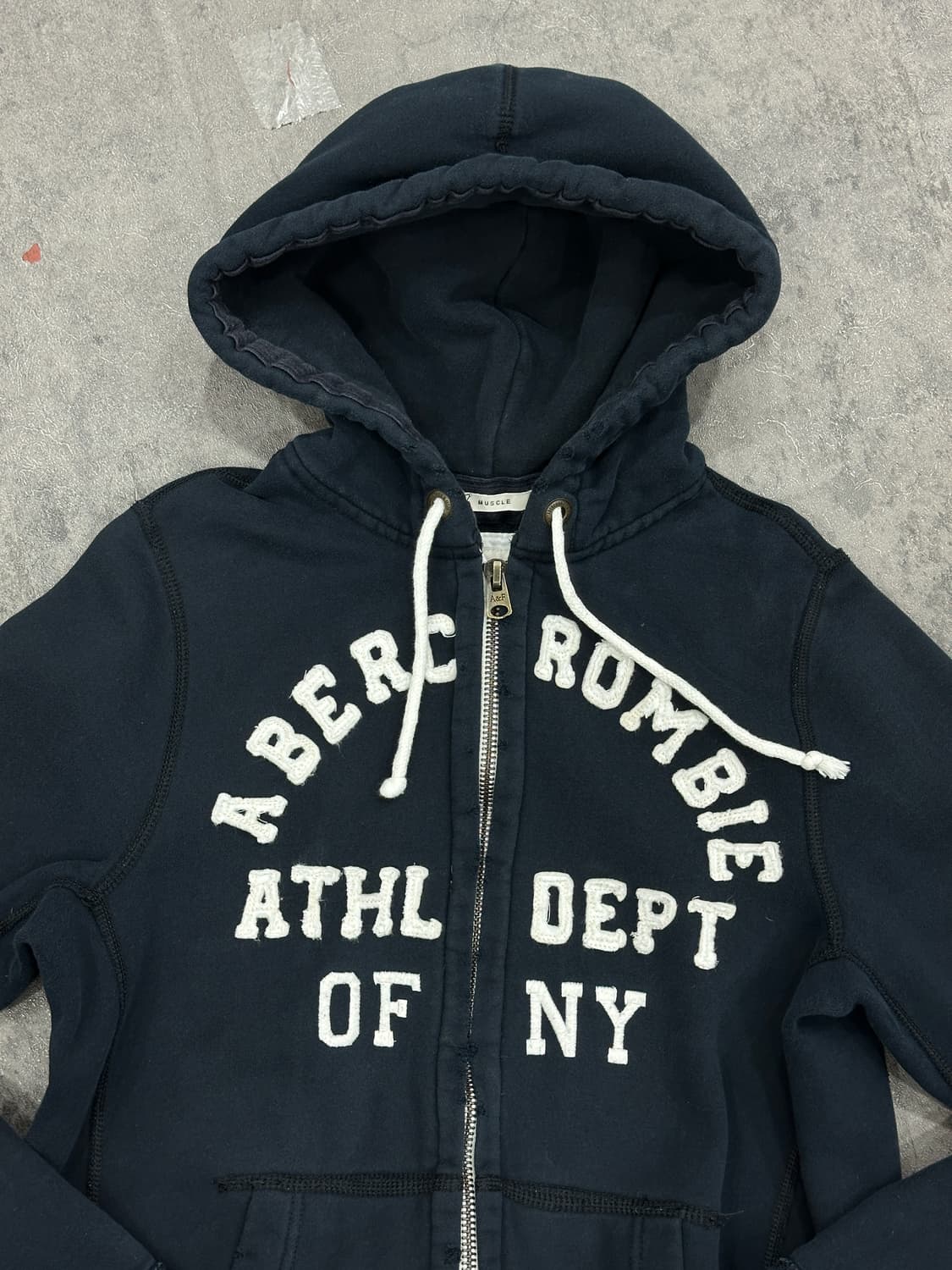 아베크롬비 후드집업 네이비L 상품이미지3