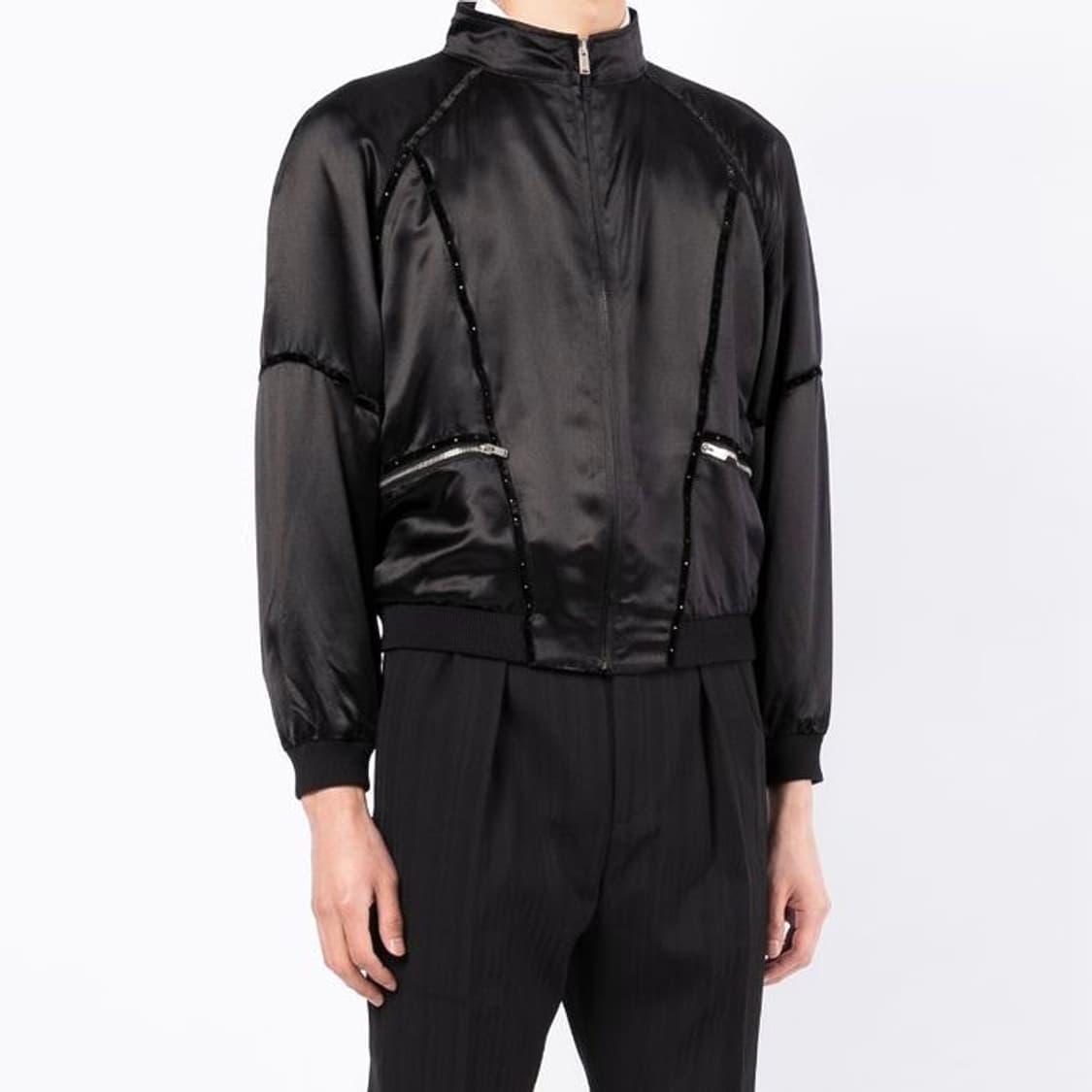 [라이즈 원빈님 착용] 생로랑 22ss 80s 실크 봄버 자켓 상품이미지3