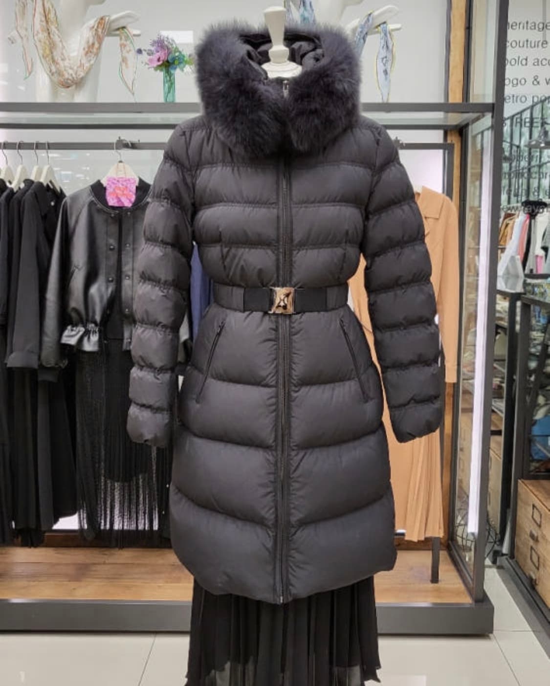 DEWL 듀엘 폭스퍼 벨티드 구스다운 상품이미지1