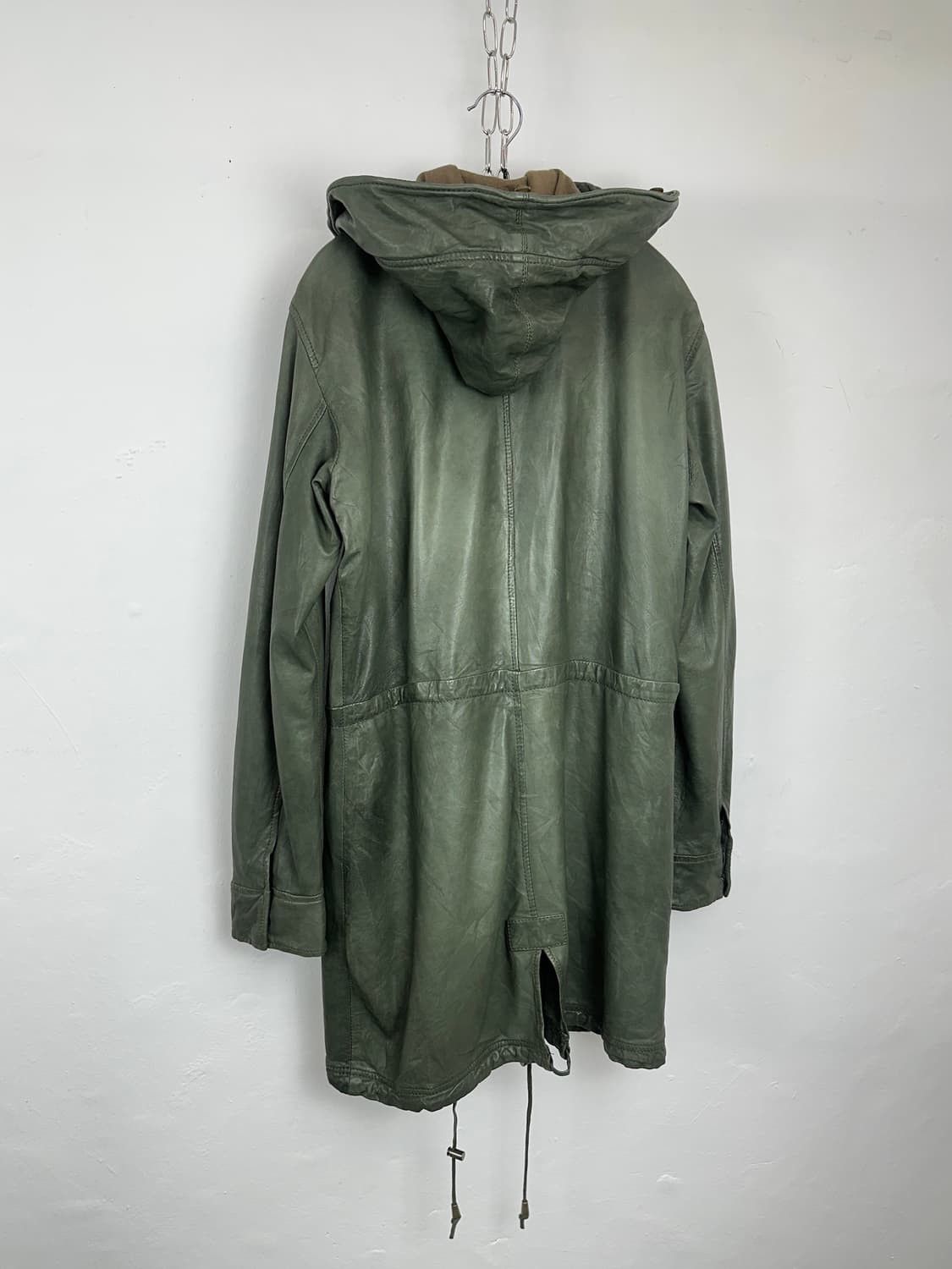 Luva Tram Vegetable Lambs Leather Coat 상품이미지4