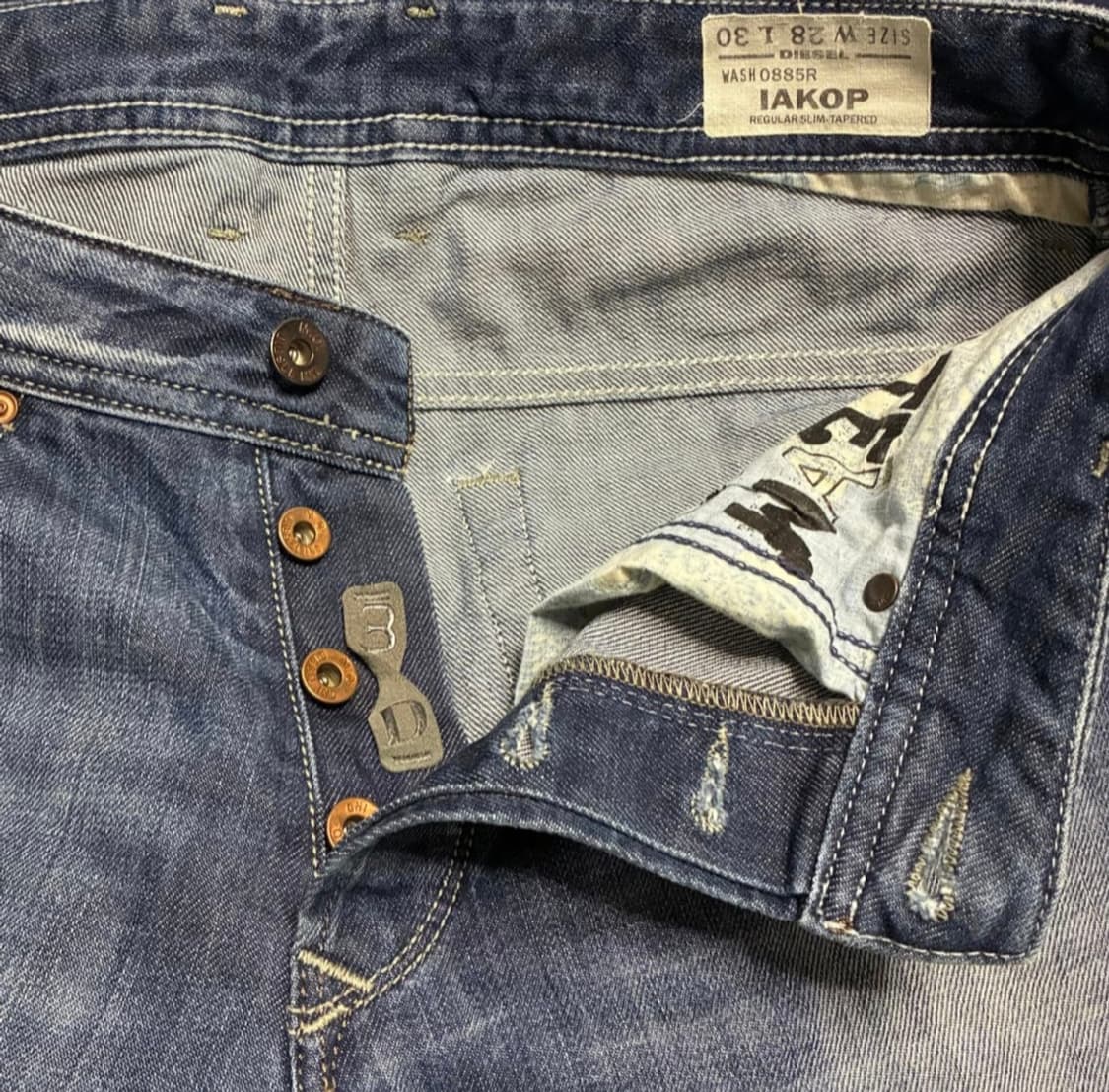 디젤 로우라이즈 데님 팬츠 상품이미지4