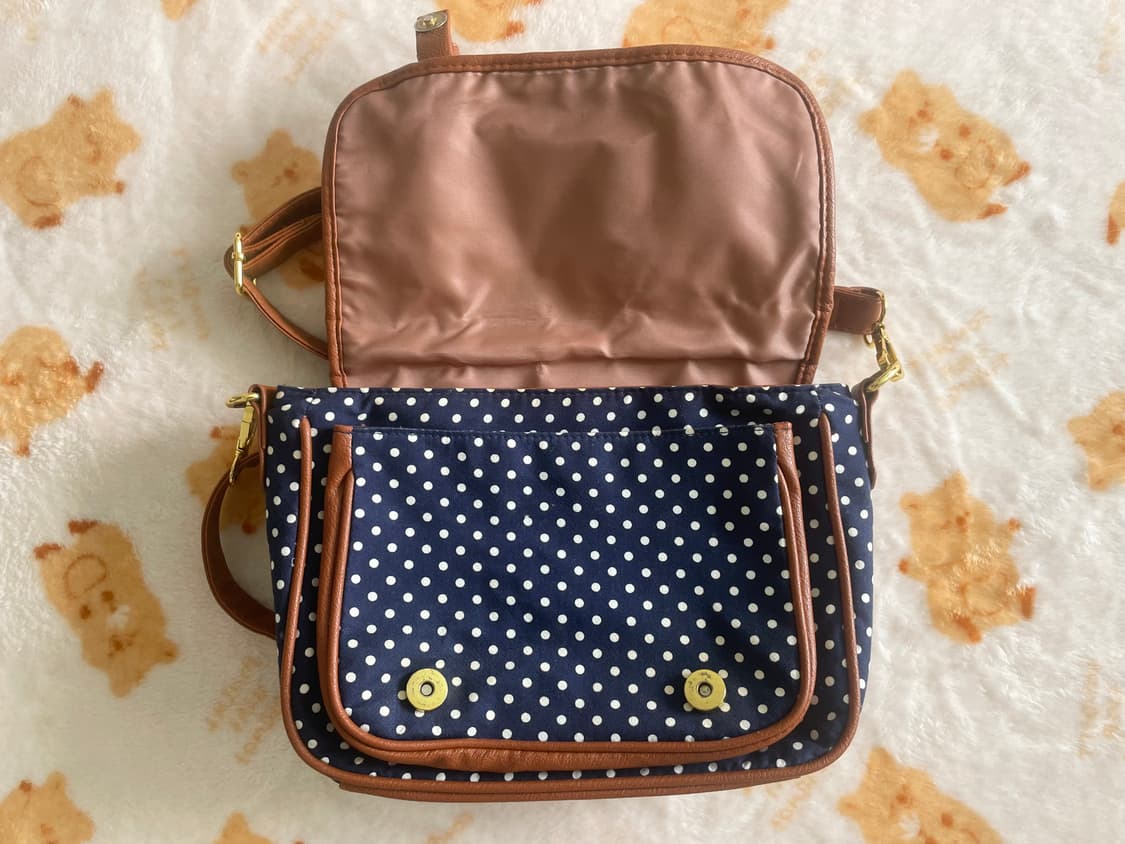 모리걸 빈티지 헤이세이 레이스 도트 크로스백 💙🎀 상품이미지4