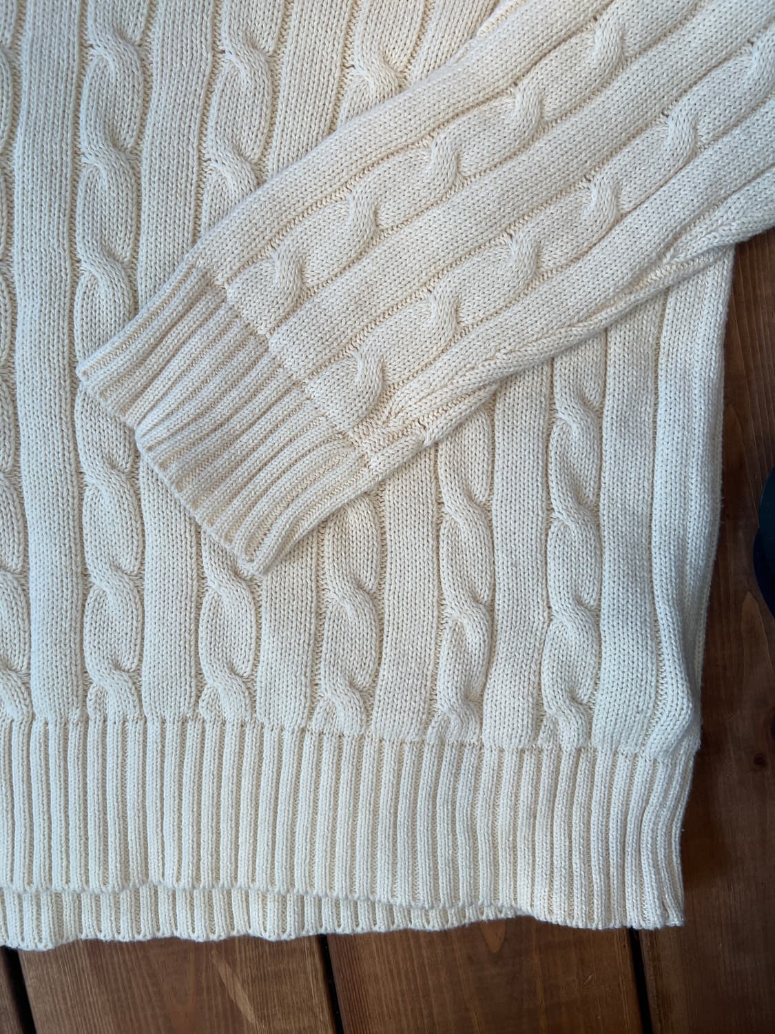 폴로 크림 꼬임 니트 상품이미지8