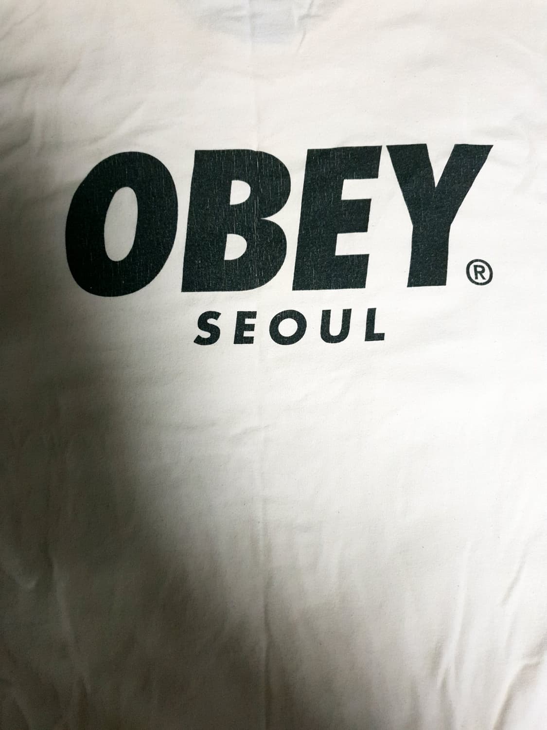 (한정판) 오베이 서울 레터링 프린팅 반팔티 (M) 상품이미지3
