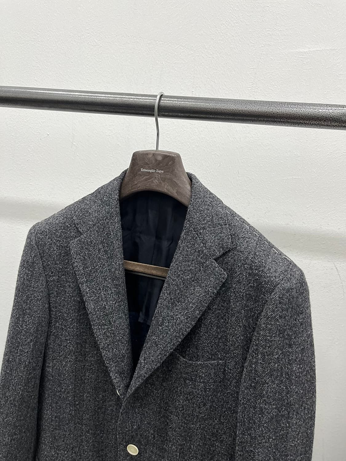 95-100) 사토리오 나폴리 헤링본 울자켓  상품이미지2