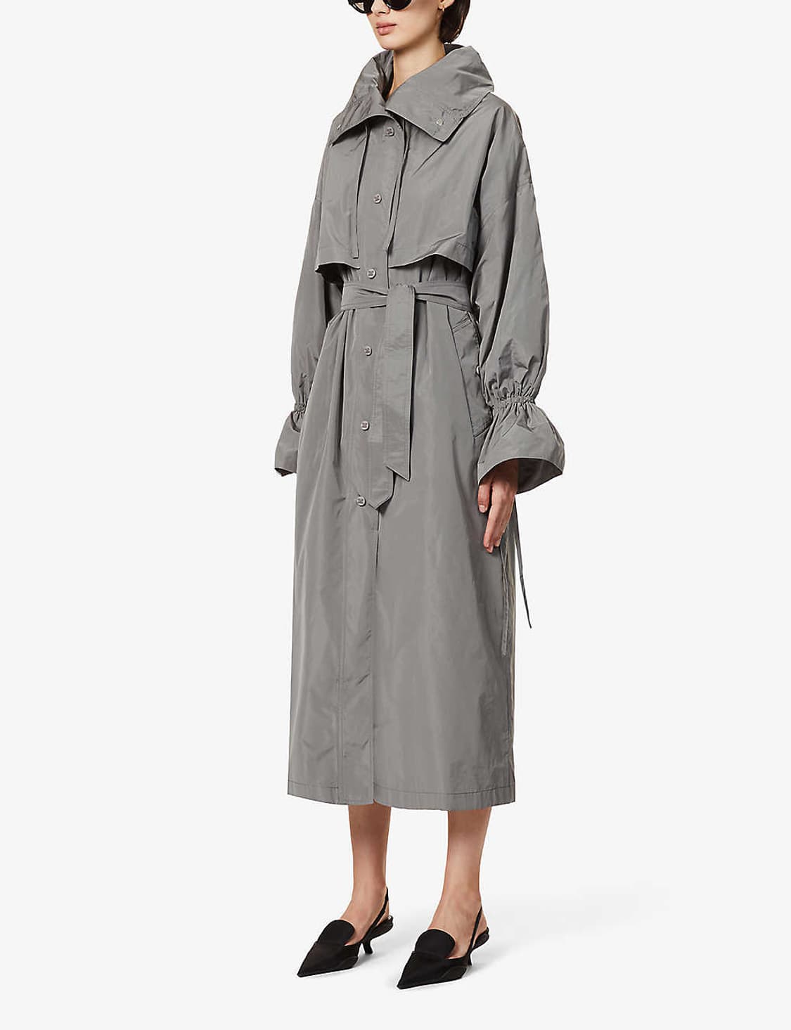 막스마라 하이넥 쉘파카 트렌치코트 상품이미지3