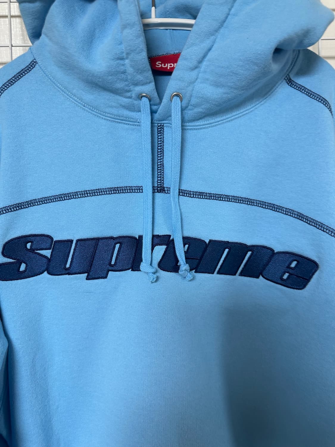 Supreme 오버로크 후드 스웻셔츠 L 새상품 상품이미지5