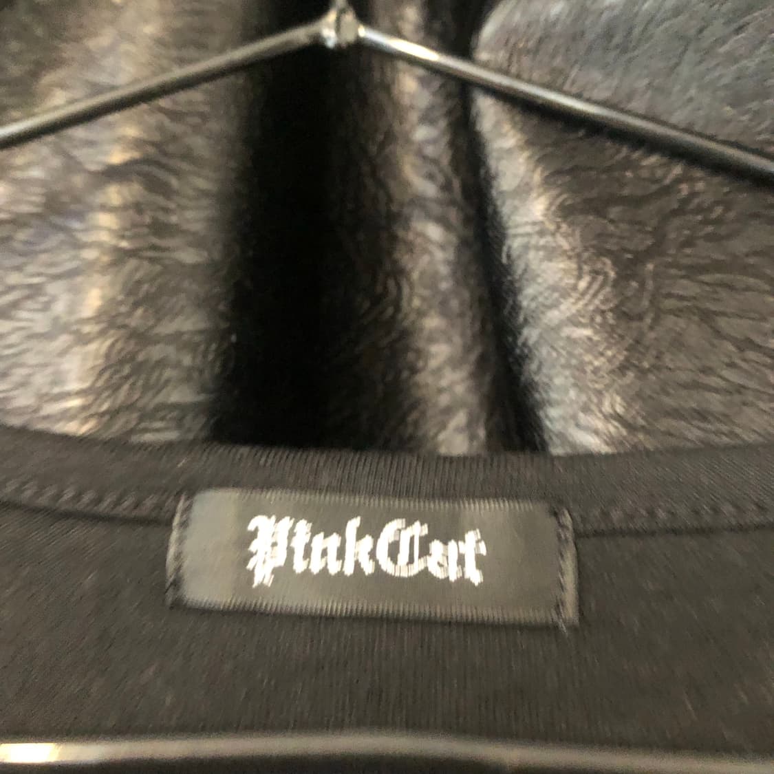 Vintage 💿 Pink cat love black 상품이미지3