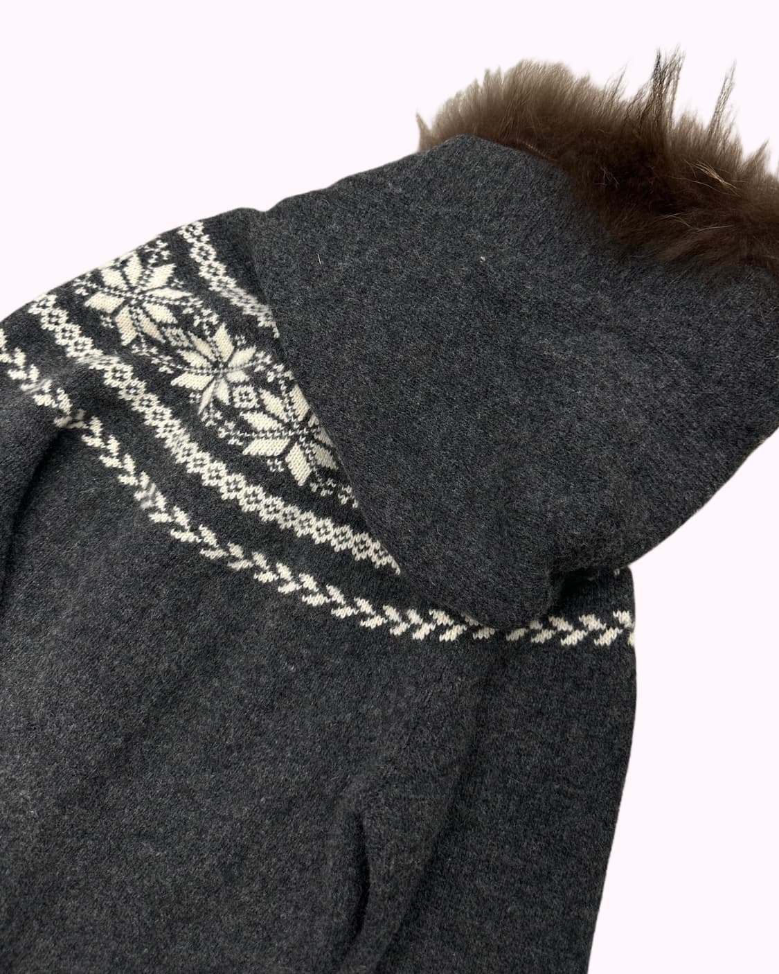 snow wool knit duffle cardigan 상품이미지5