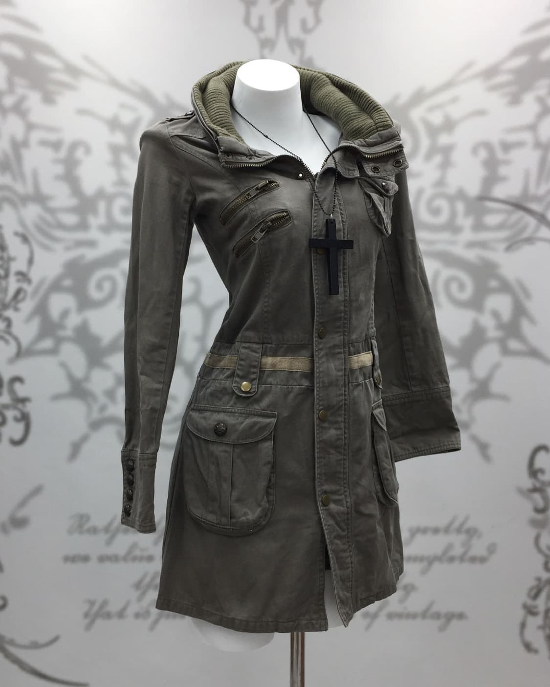 00's Grunge high-neck utility dress 상품이미지2