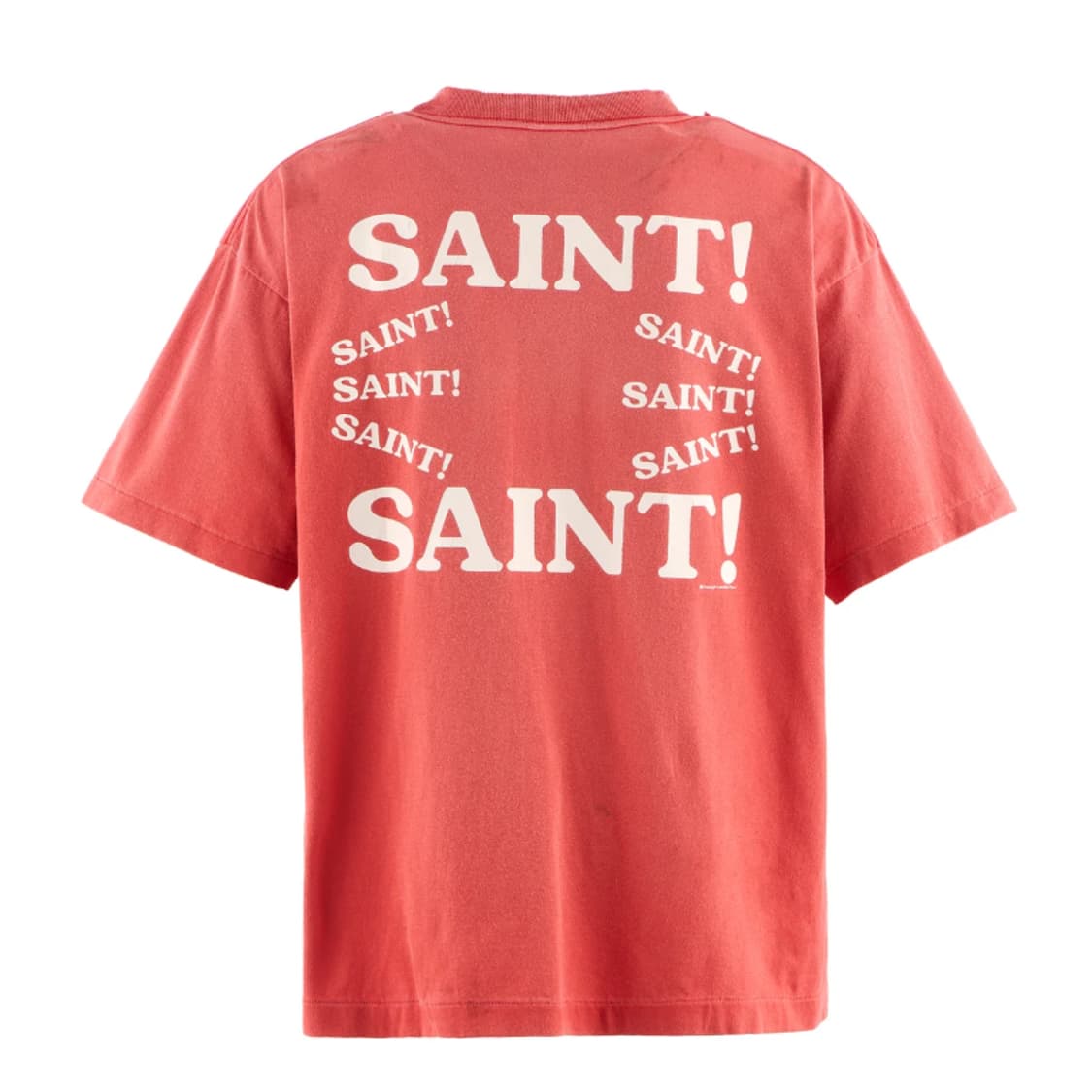 [새상품/L] 세인트미카엘 반팔 SAINT 로고 티셔츠 레드 상품이미지2