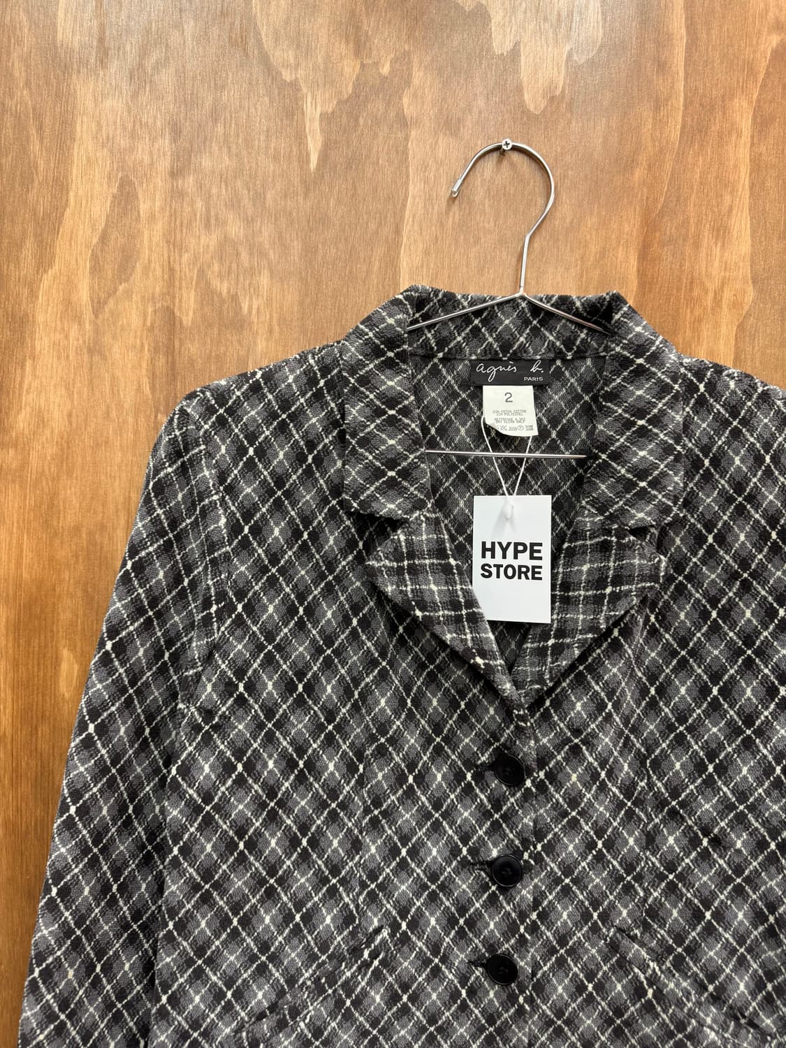 Agnes B 벨벳 테일러드 자켓 상품이미지2